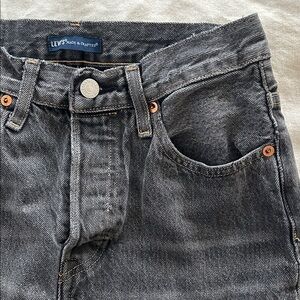 Levi's Black 501 S 100% Cotton Jeans